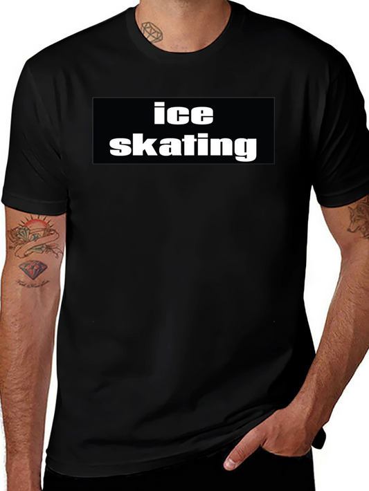 Ice Skating Black T-Shirt