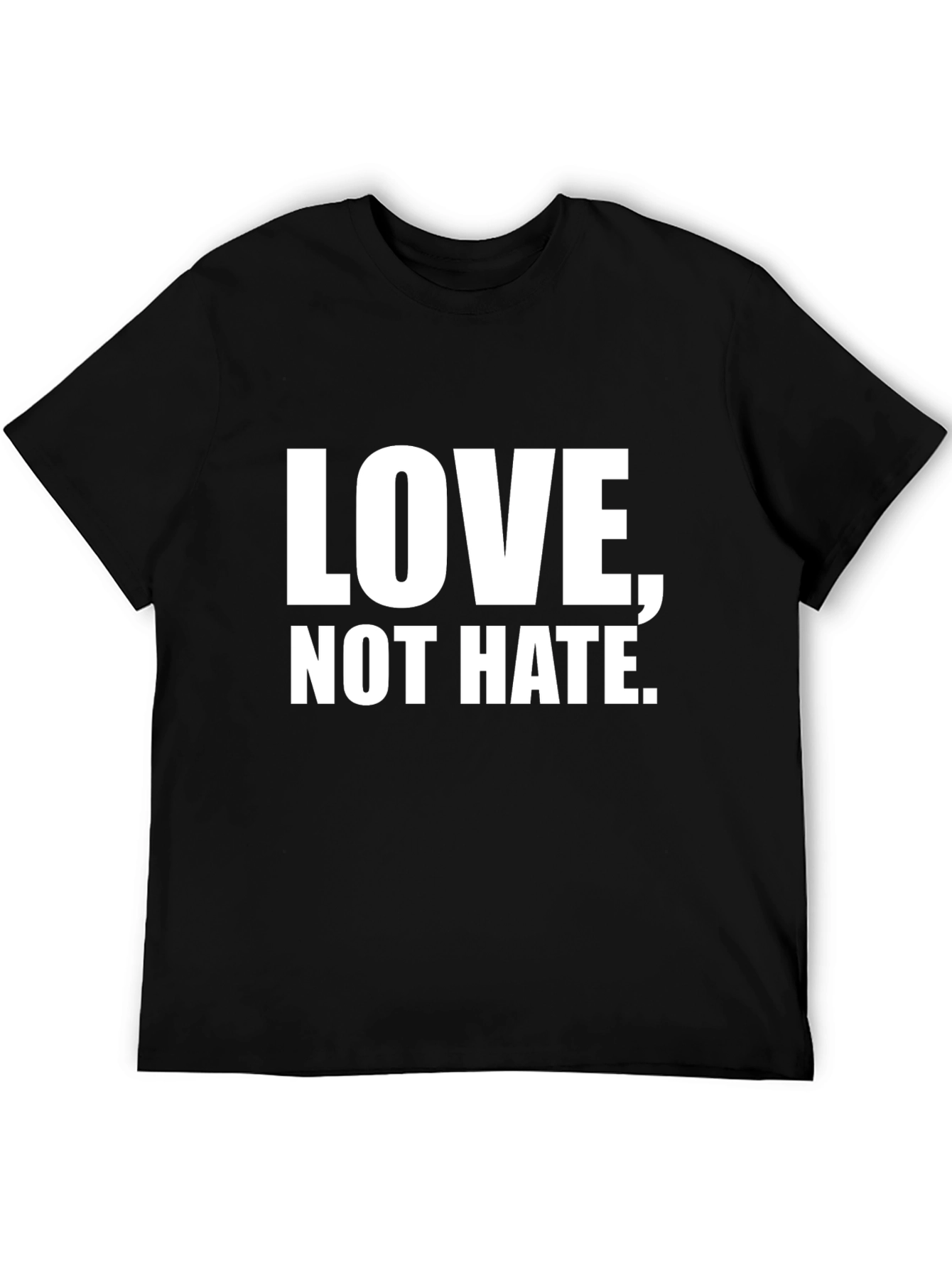 Love Not Hate Graphic Tee - Black T-Shirt