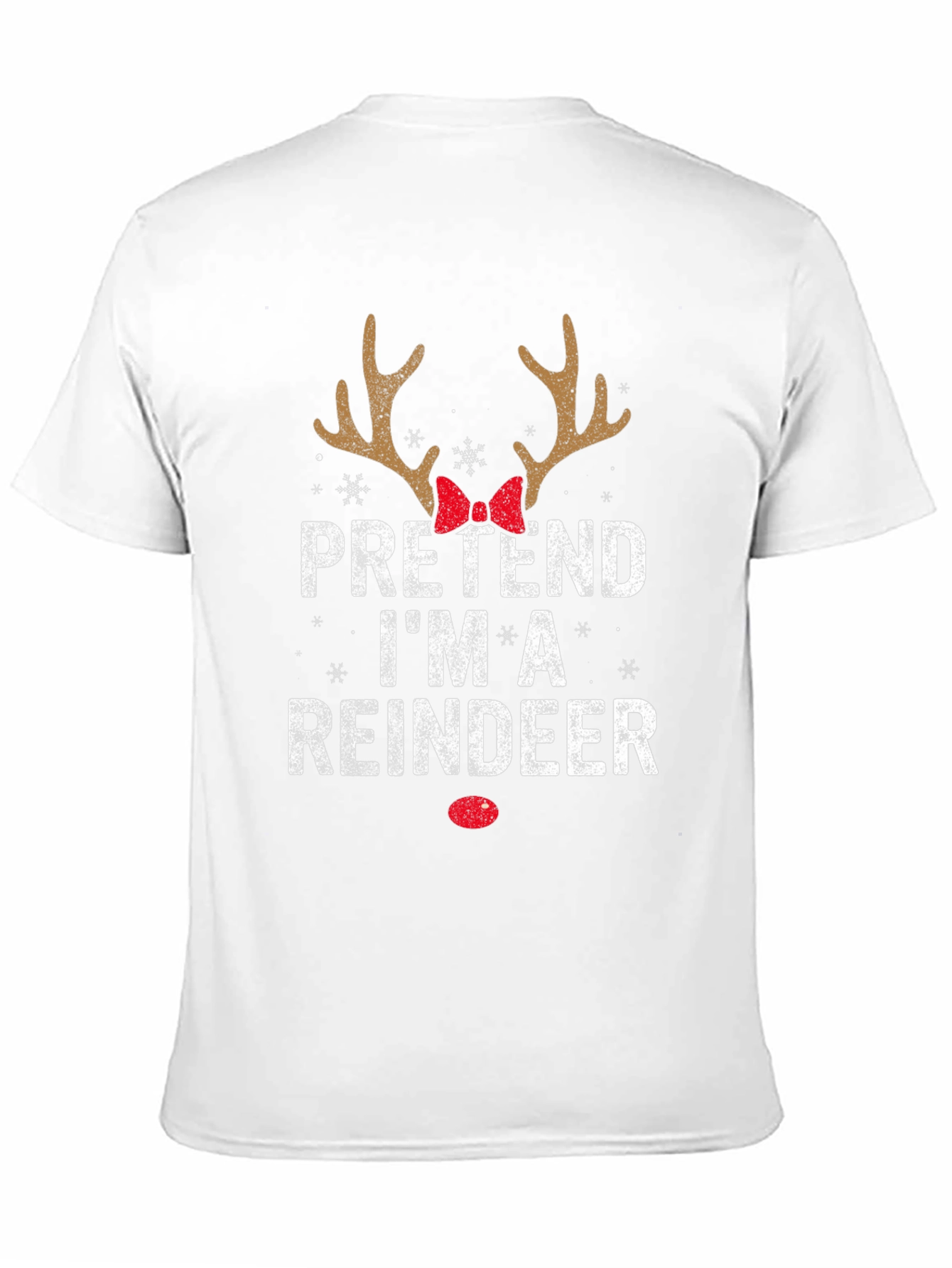 Pretend Im A Reindeer Christmas T-Shirt