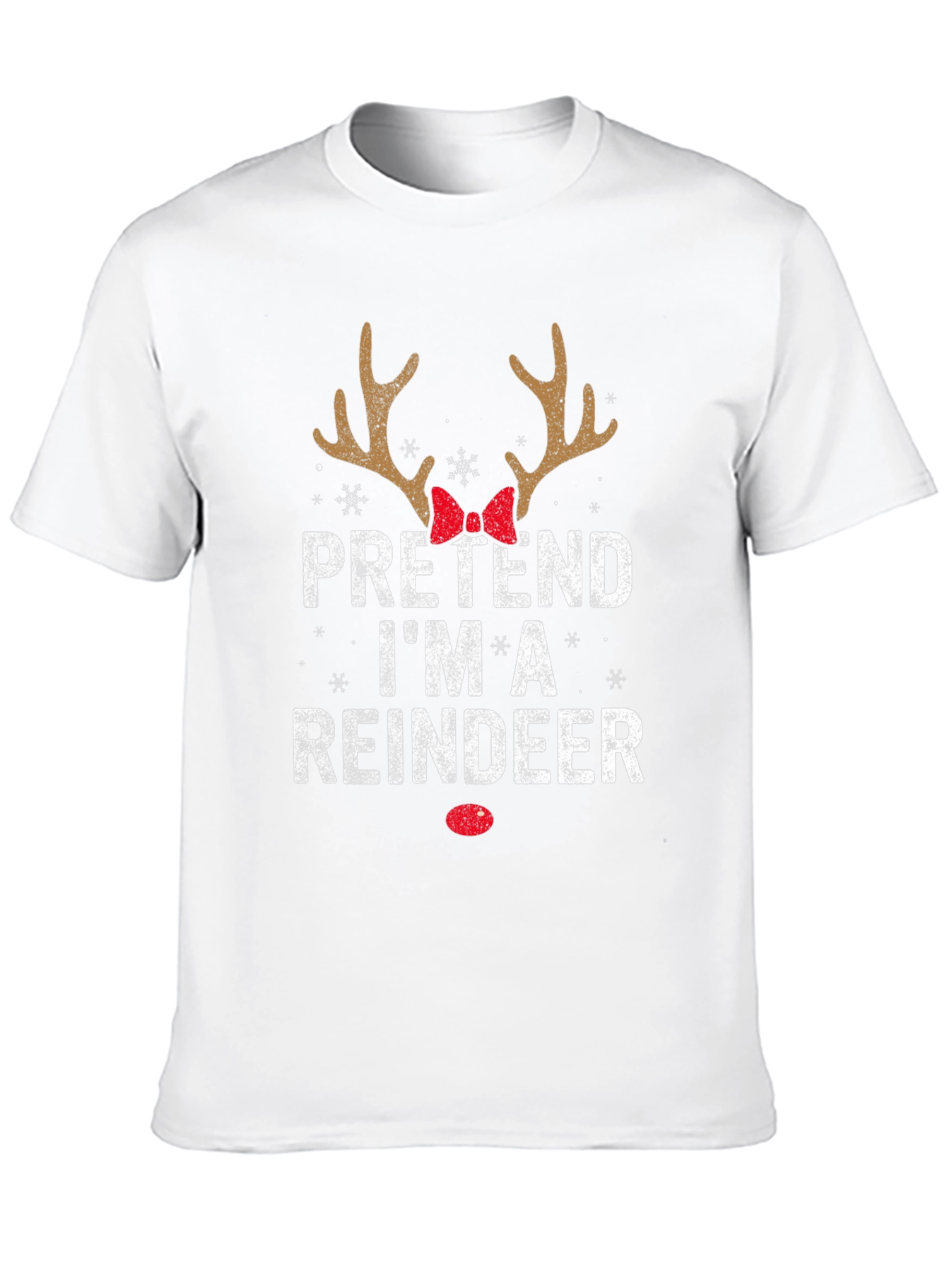 Pretend Im A Reindeer Christmas T-Shirt
