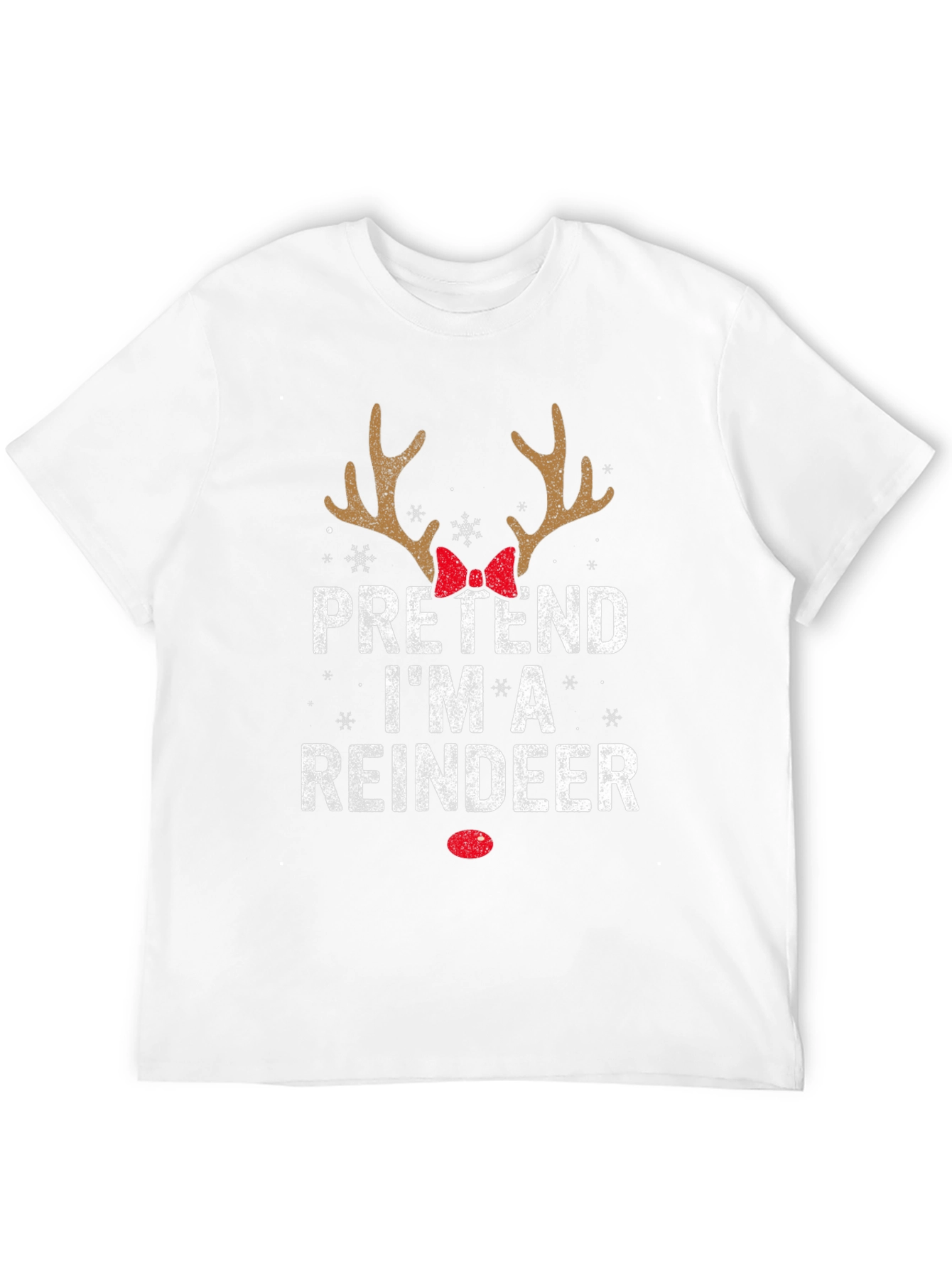 Pretend Im A Reindeer Christmas T-Shirt