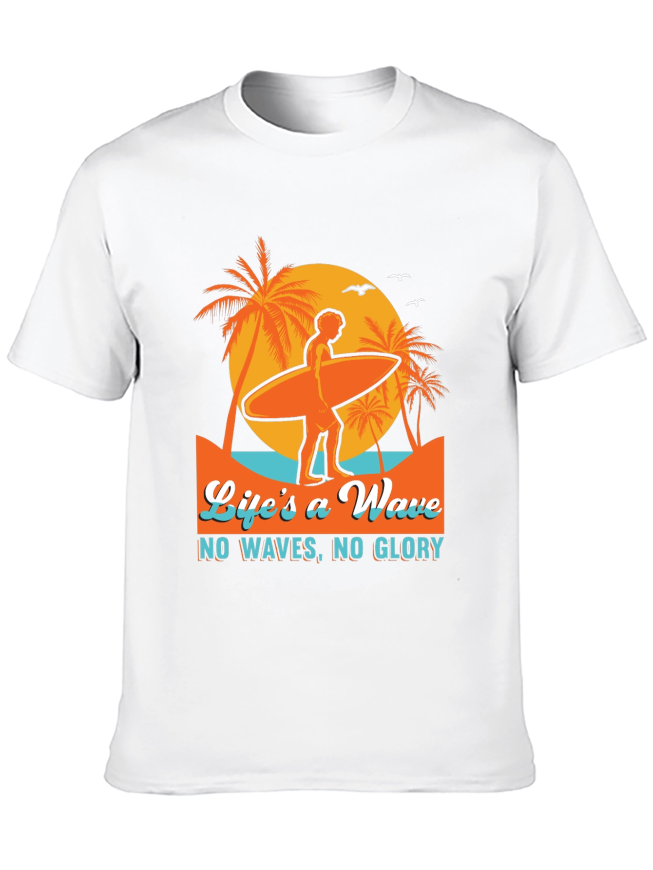 Lifes a Wave Graphic T-Shirt - Surfer Style Tee