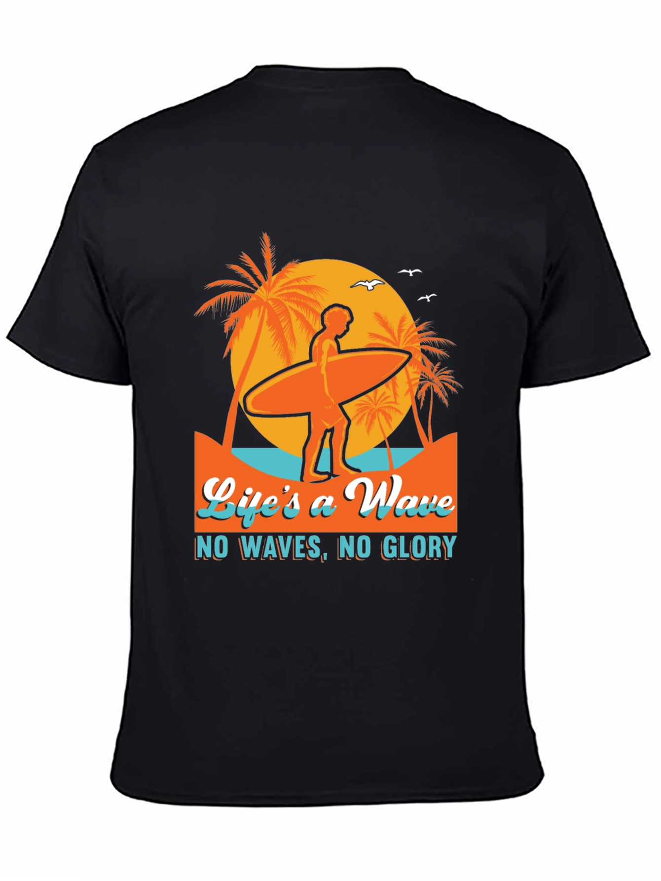 Lifes a Wave Graphic T-Shirt - Surfer Style Tee