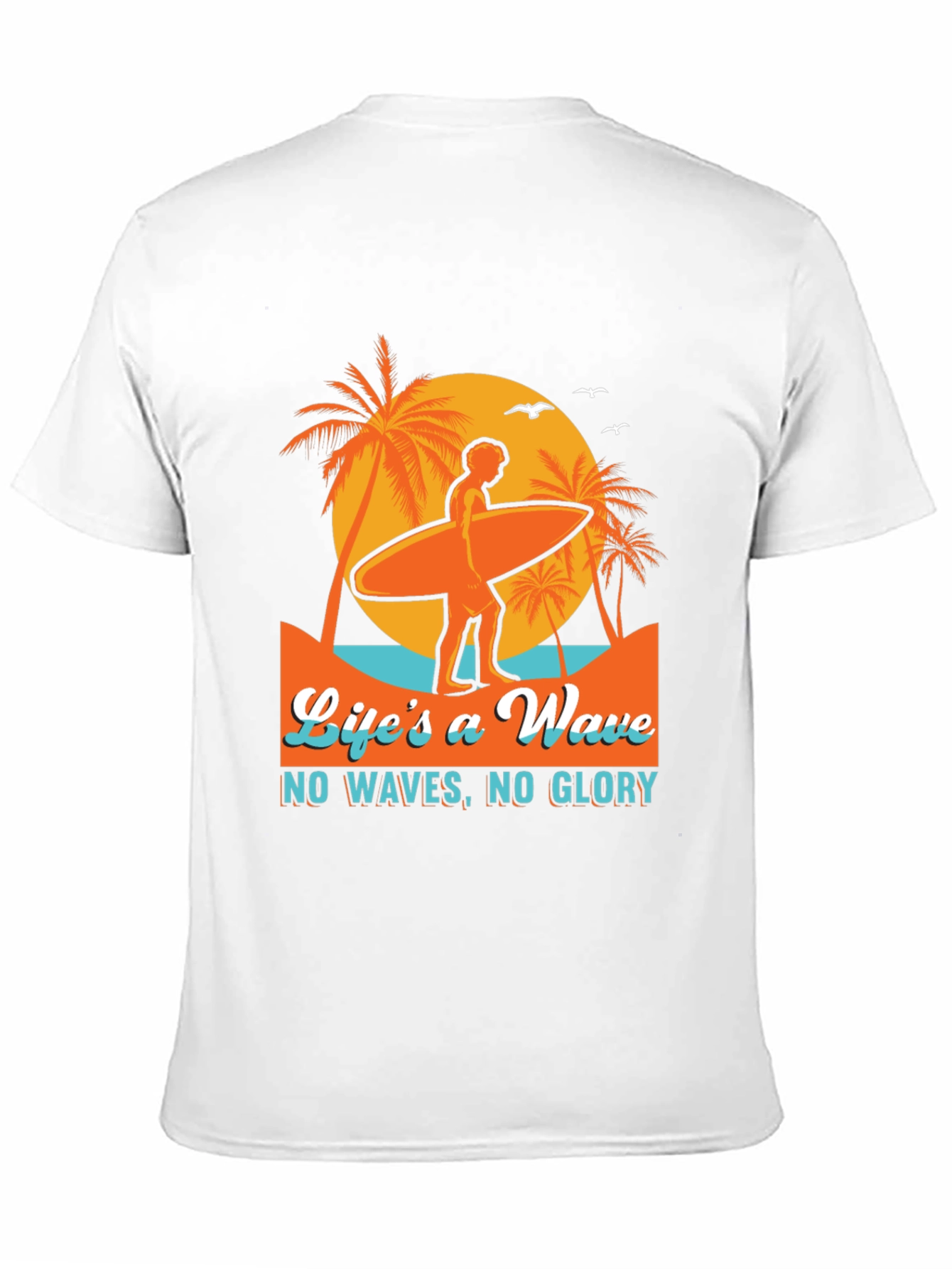 Lifes a Wave Graphic T-Shirt - Surfer Style Tee