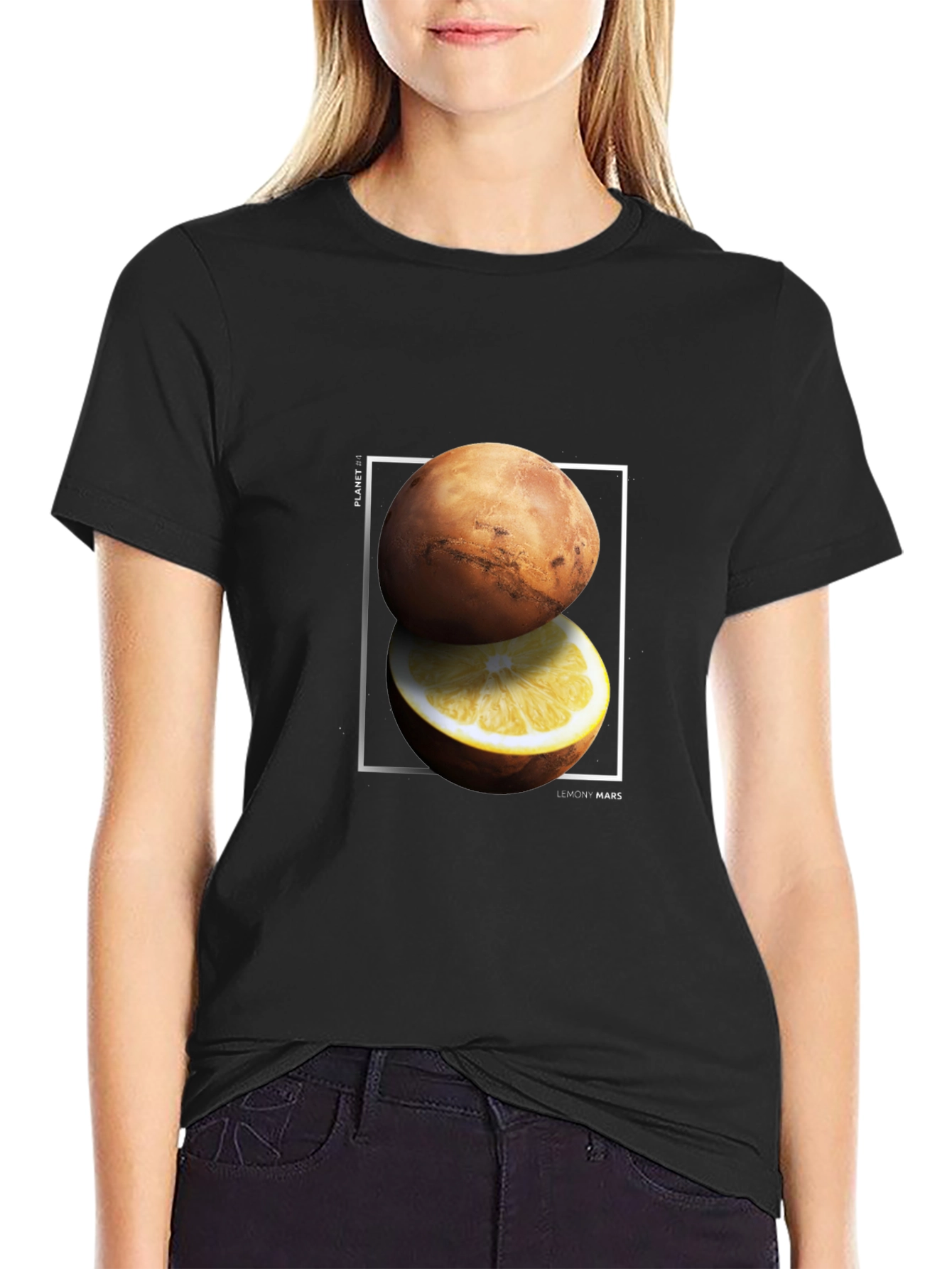 Lemon Mars Graphic T-Shirt - Black