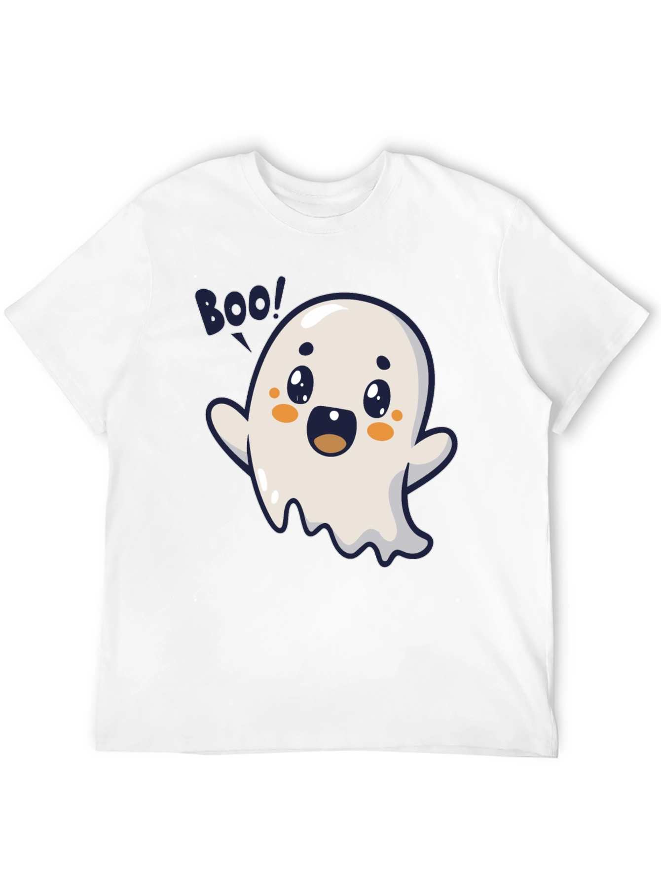 Cute Ghost Boo! Graphic Tee - Halloween Special