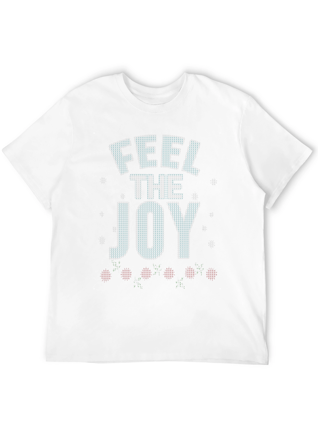 Feel the Joy Christmas Knit Style T-Shirt