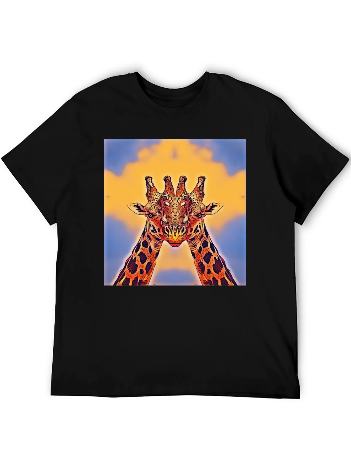 Giraffe Art T-Shirt - Unique Animal Design