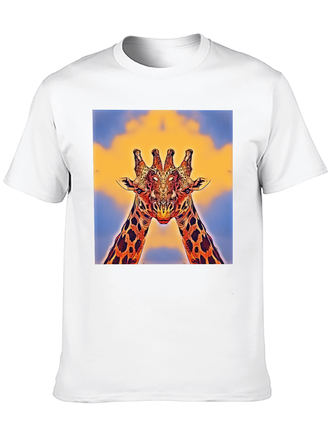 Giraffe Art T-Shirt - Unique Animal Design