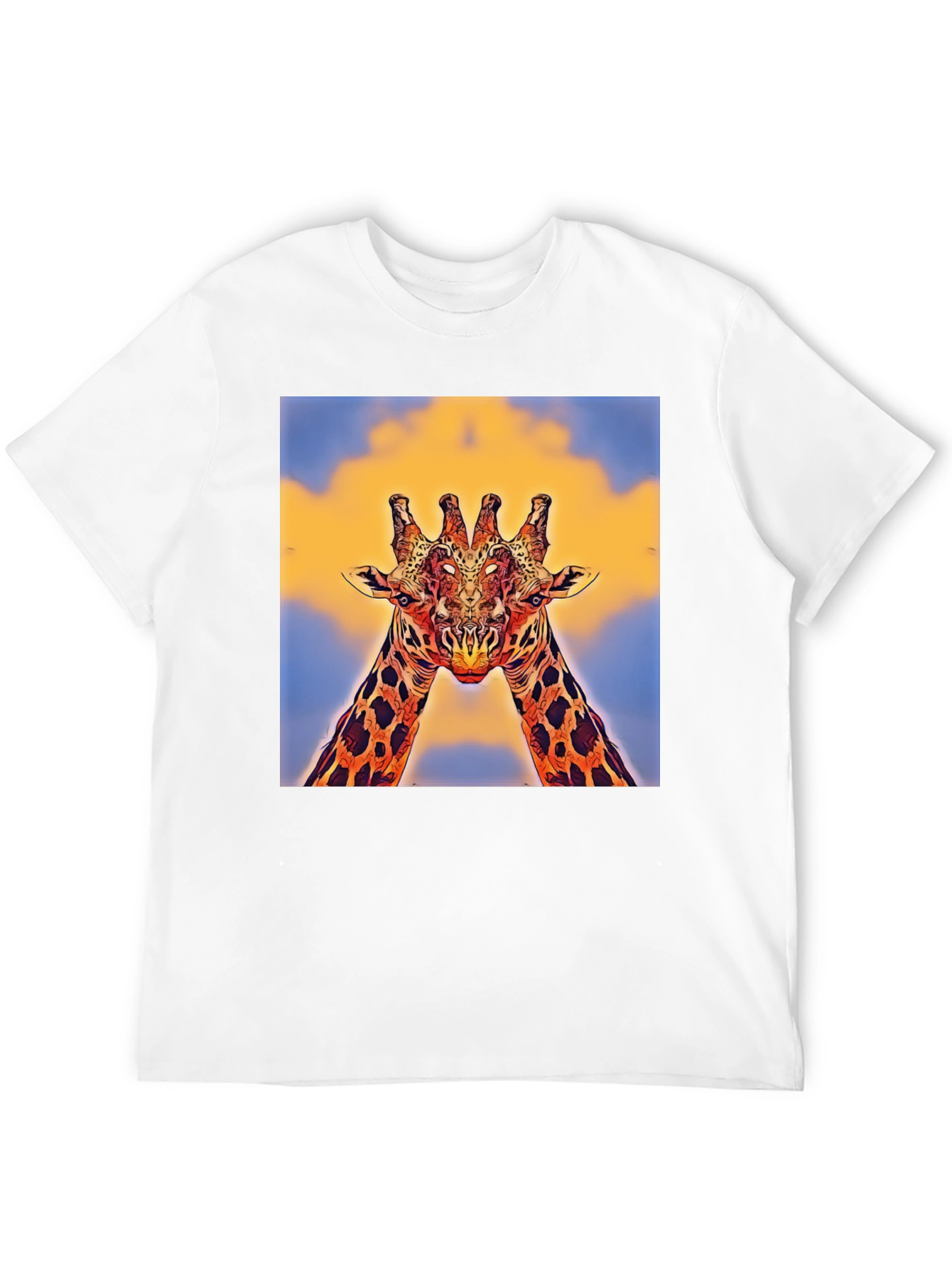 Giraffe Art T-Shirt - Unique Animal Design
