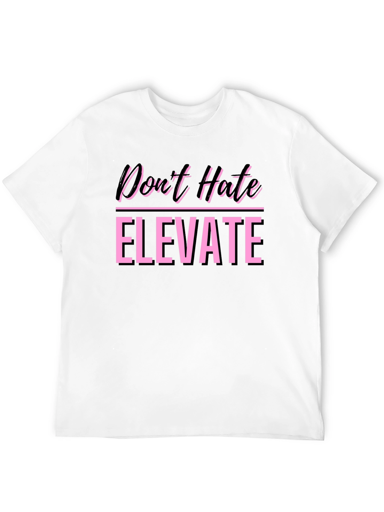 Dont Hate Elevate Graphic Tee - Black