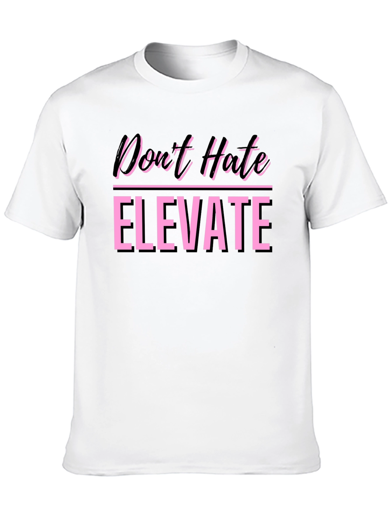 Dont Hate Elevate Graphic Tee - Black