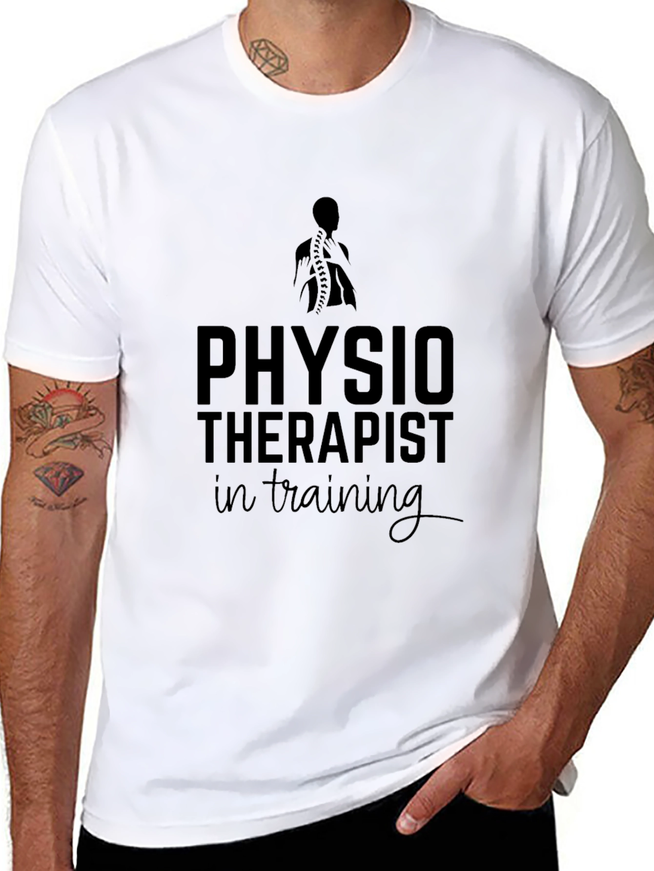 Physiotherapist in Training Black T-Shirt