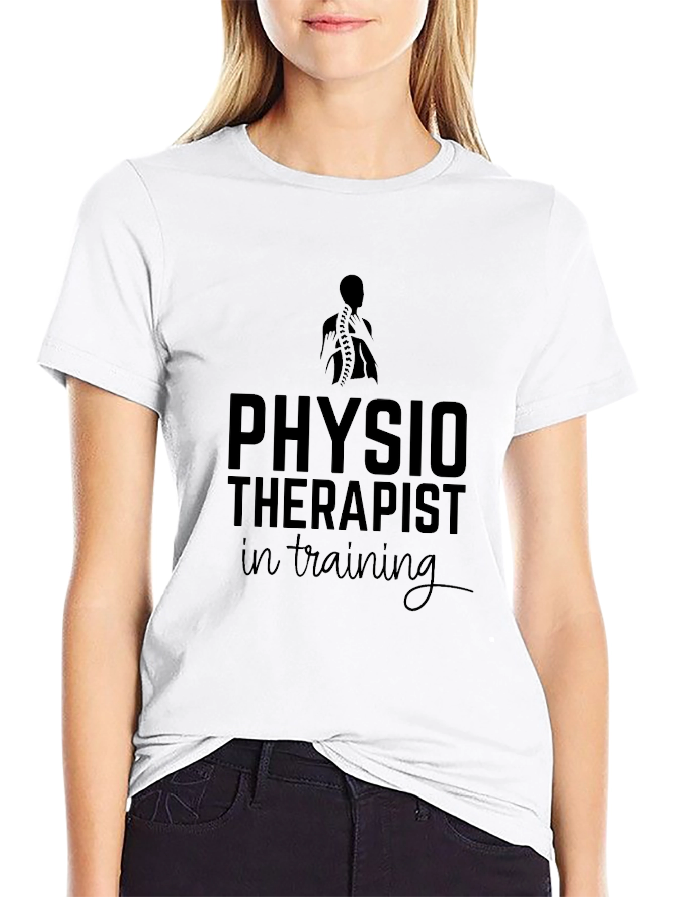 Physiotherapist in Training Black T-Shirt