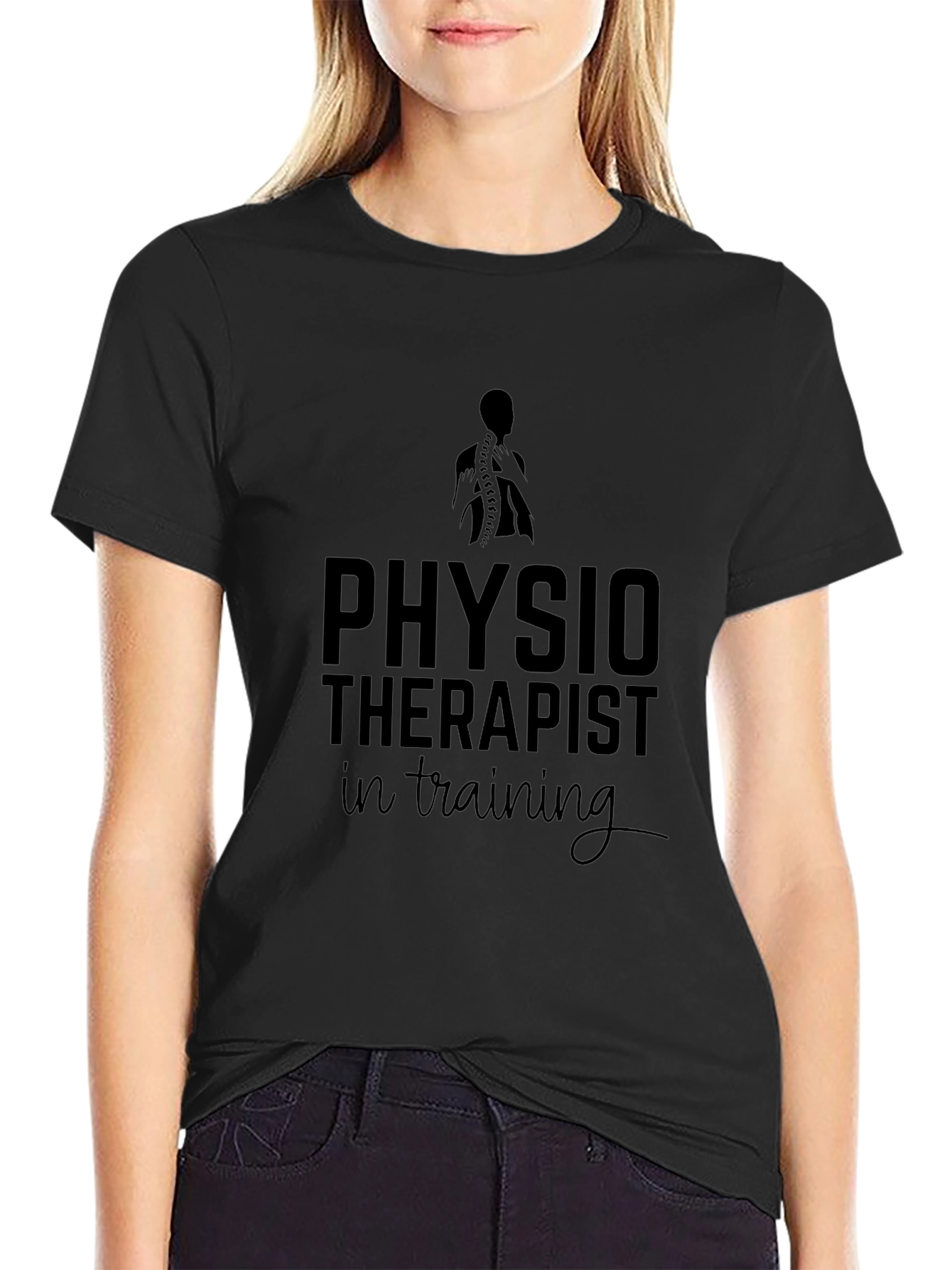 Physiotherapist in Training Black T-Shirt