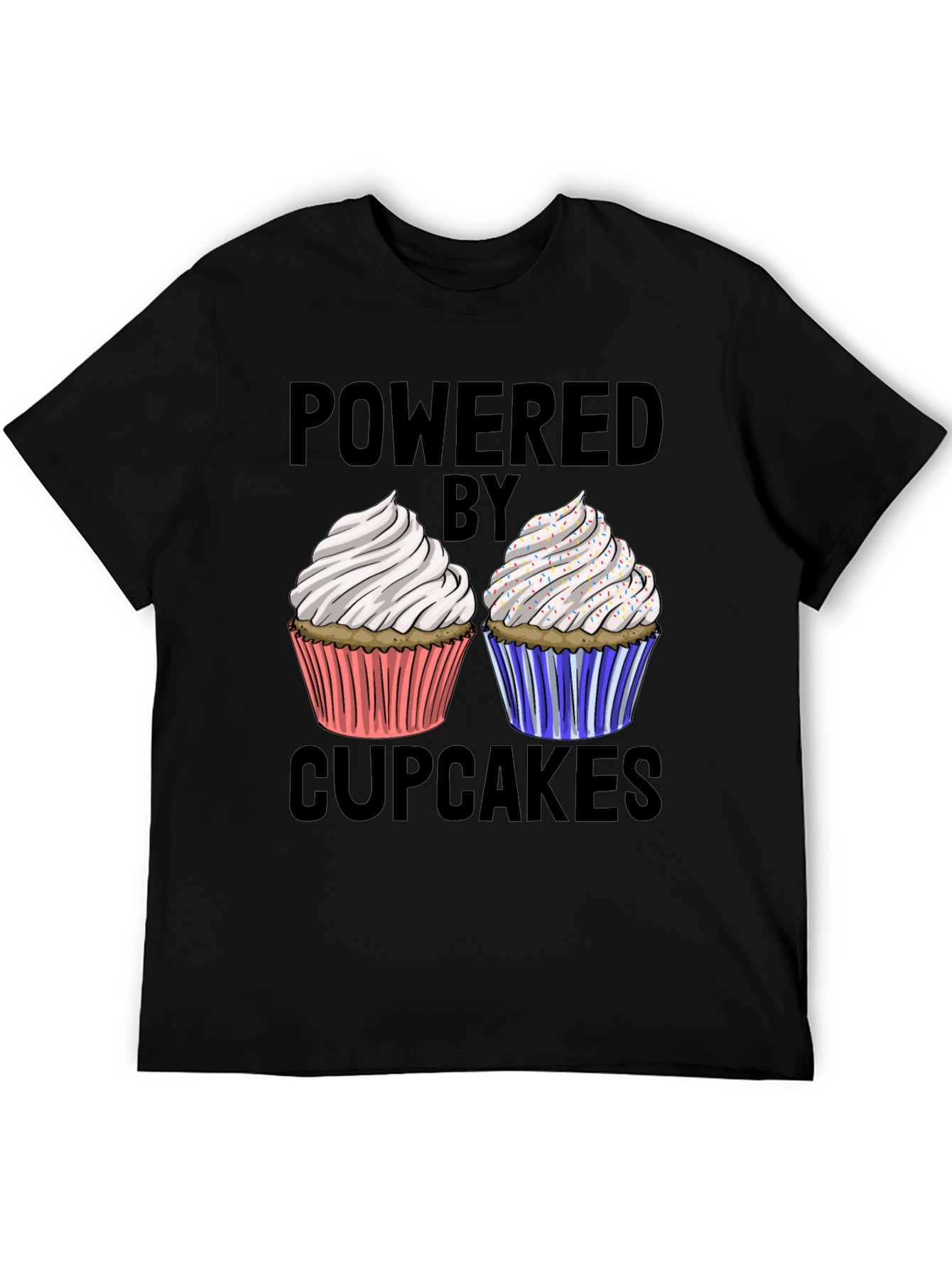 Powered By Cupcakes Graphic Tee