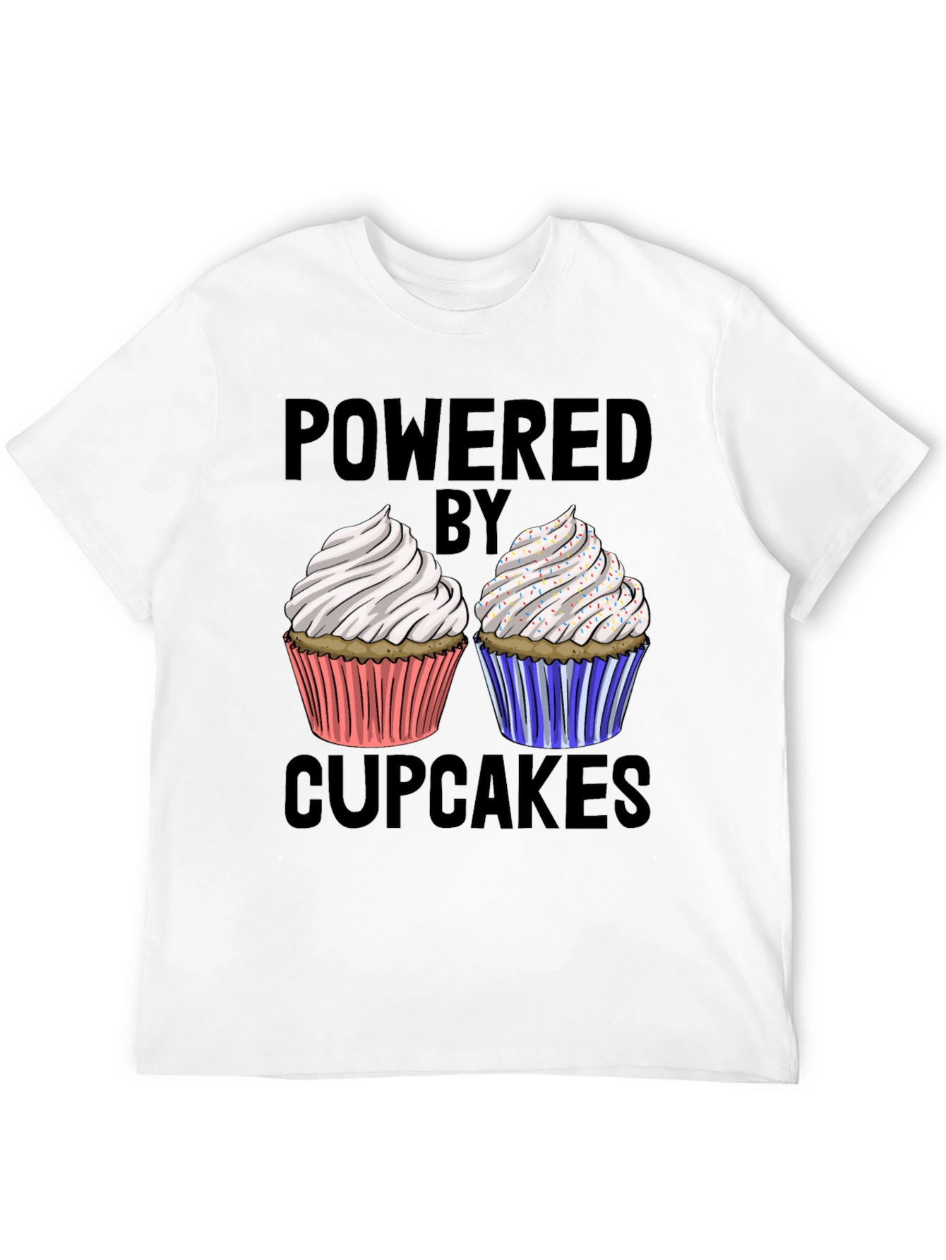 Powered By Cupcakes Graphic Tee