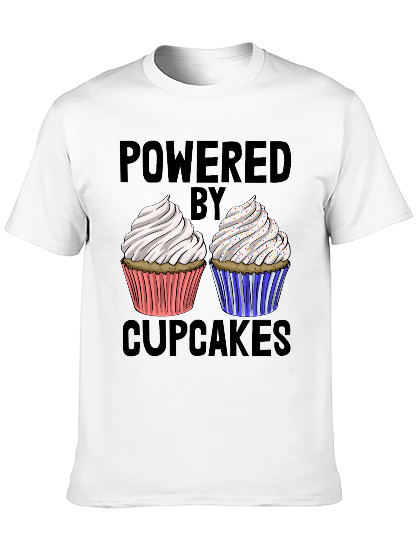 Powered By Cupcakes Graphic Tee