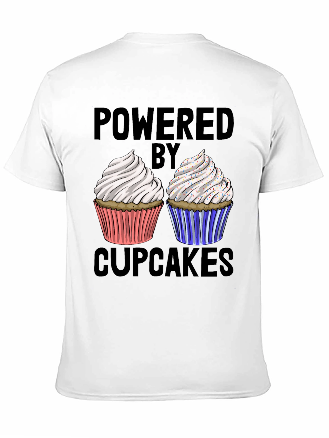 Powered By Cupcakes Graphic Tee