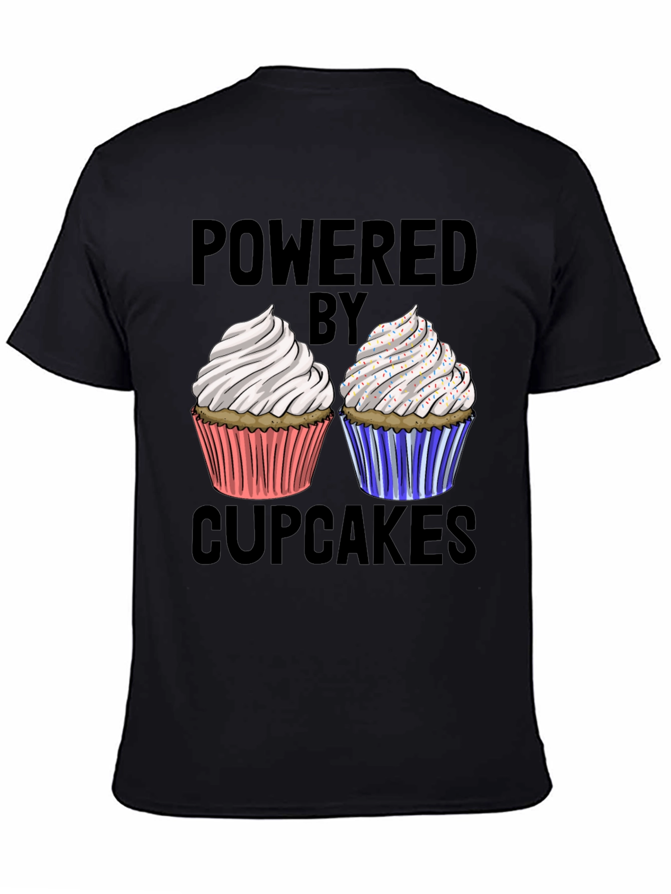 Powered By Cupcakes Graphic Tee