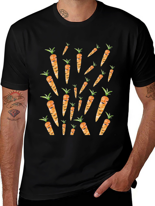 Carrot Pattern Graphic Tee