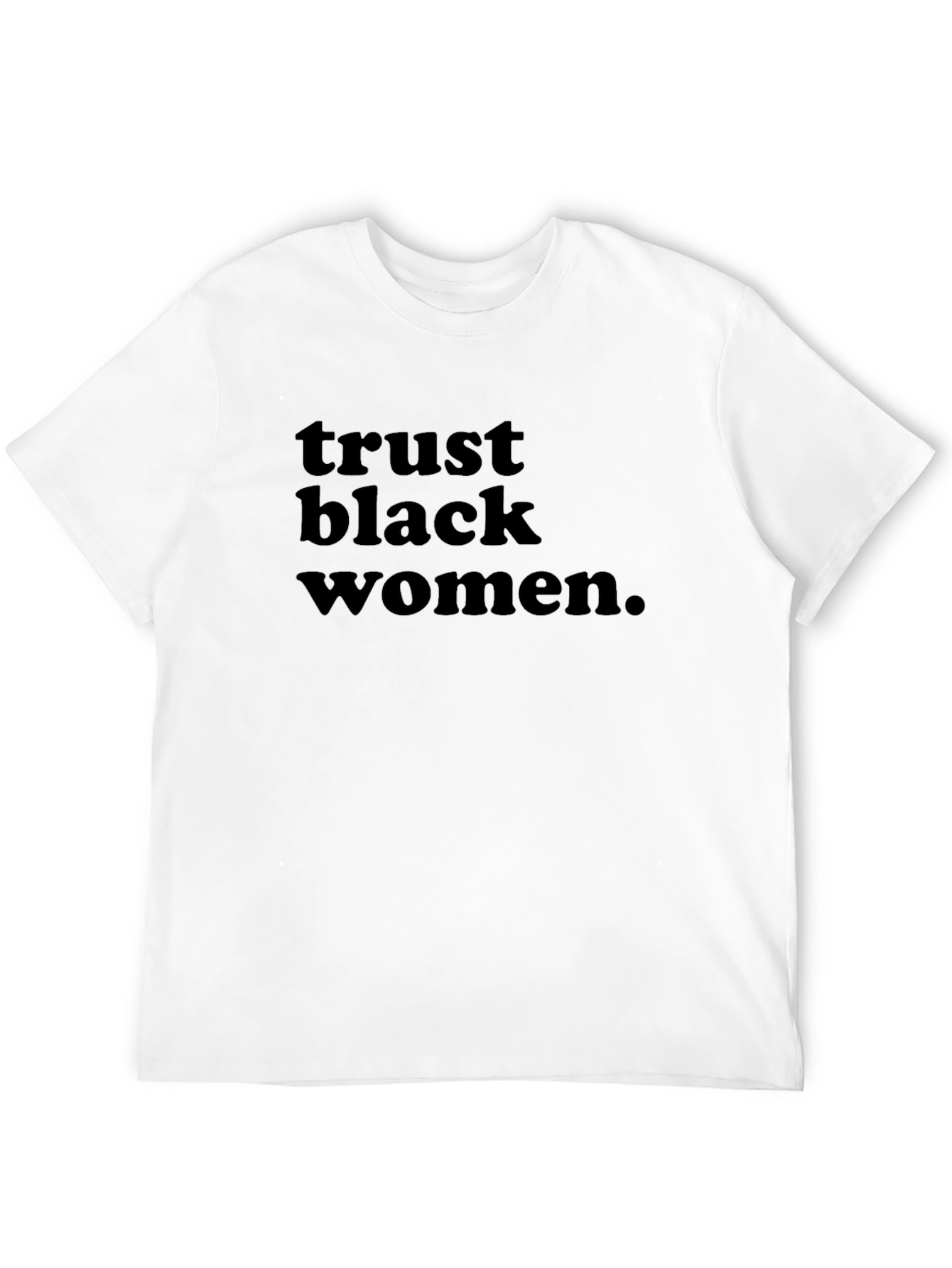 Trust Black Women Graphic Tee - Black T-Shirt