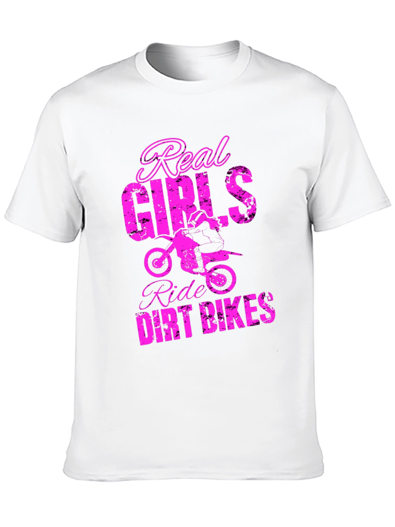 Real Girls Ride Dirt Bikes Graphic Tee