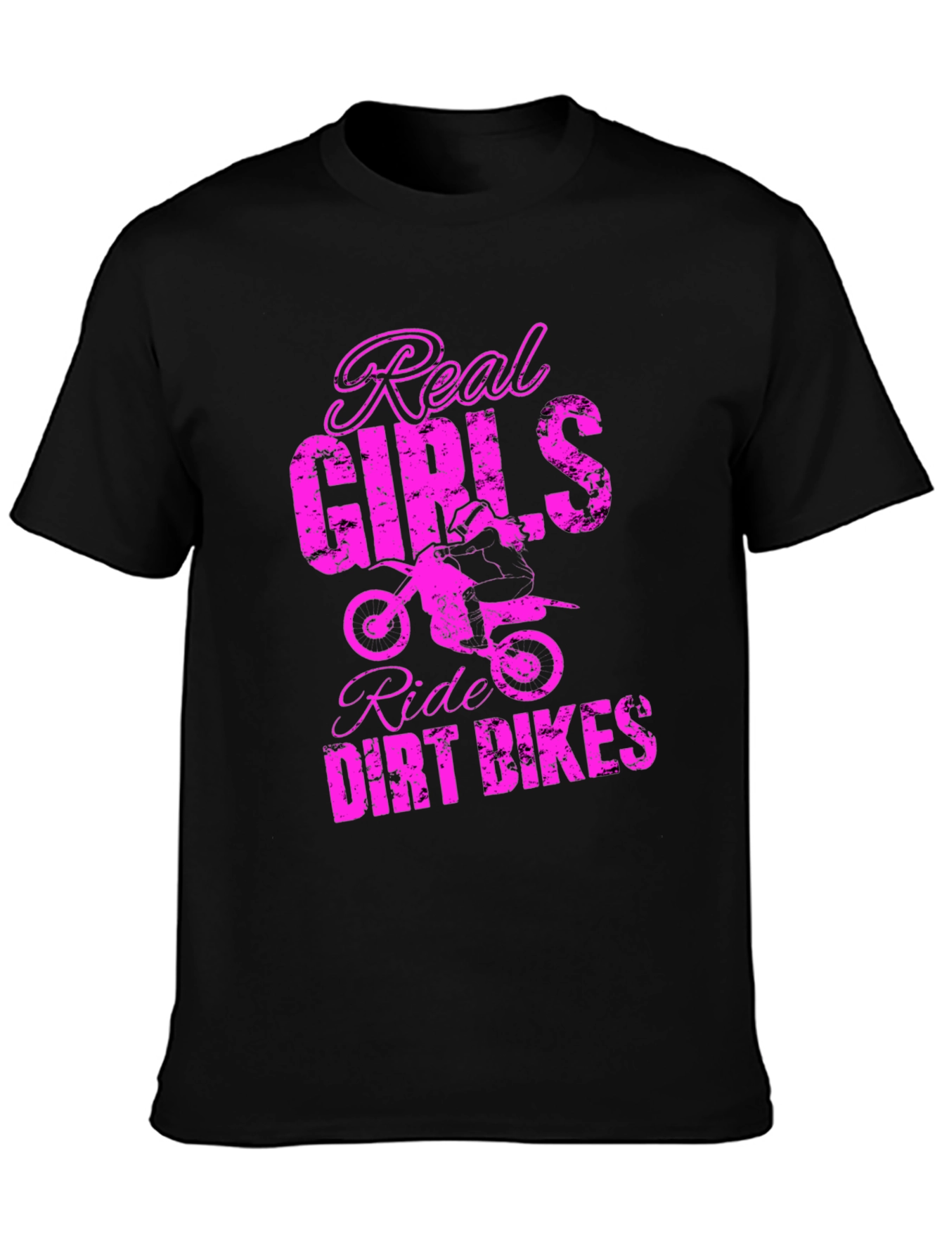 Real Girls Ride Dirt Bikes Graphic Tee