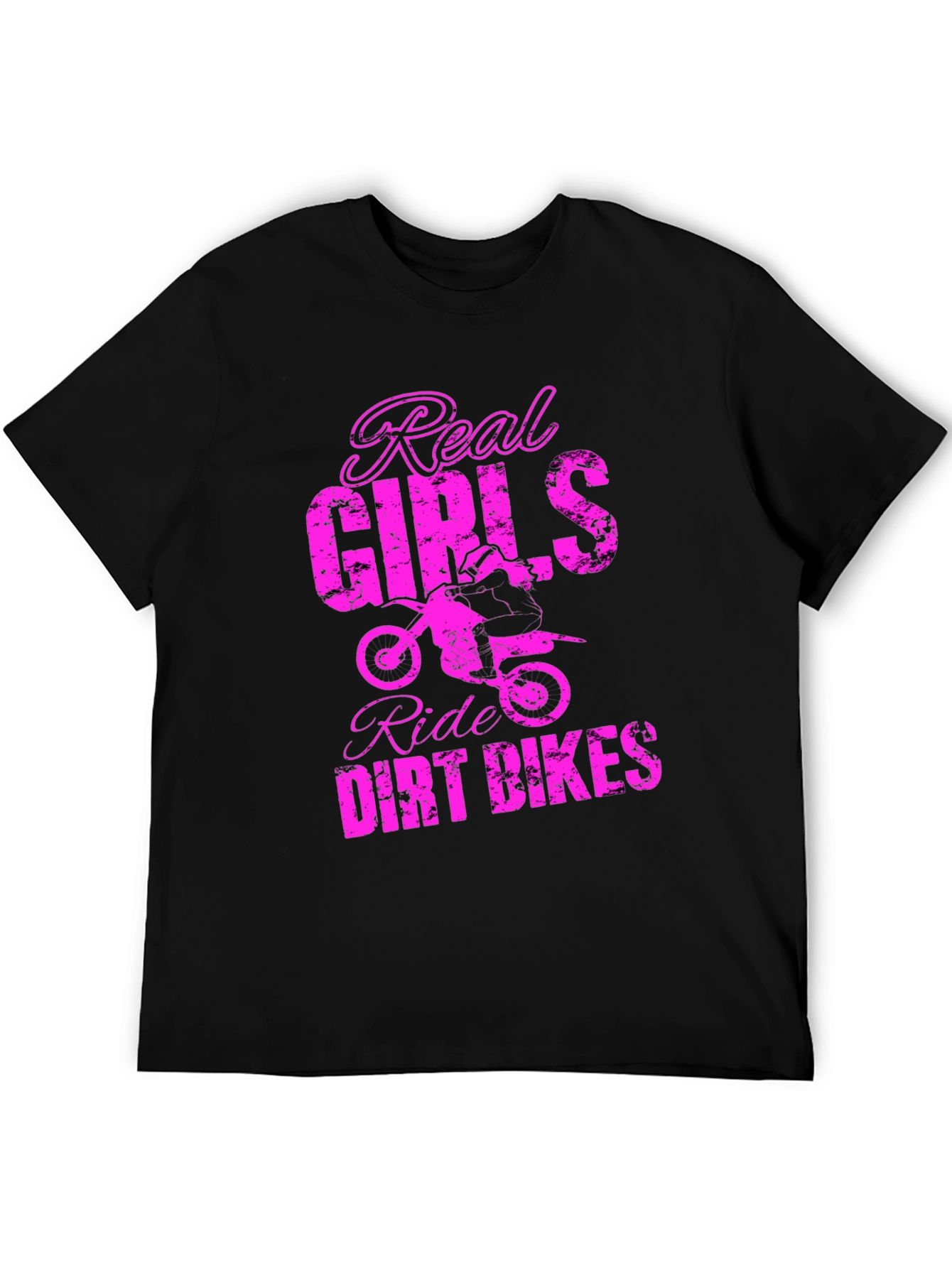 Real Girls Ride Dirt Bikes Graphic Tee
