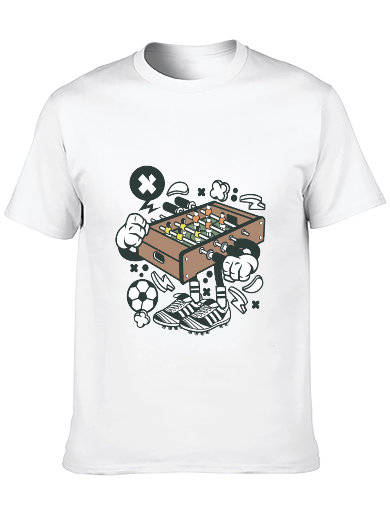 Foosball Cartoon Graphic Tee