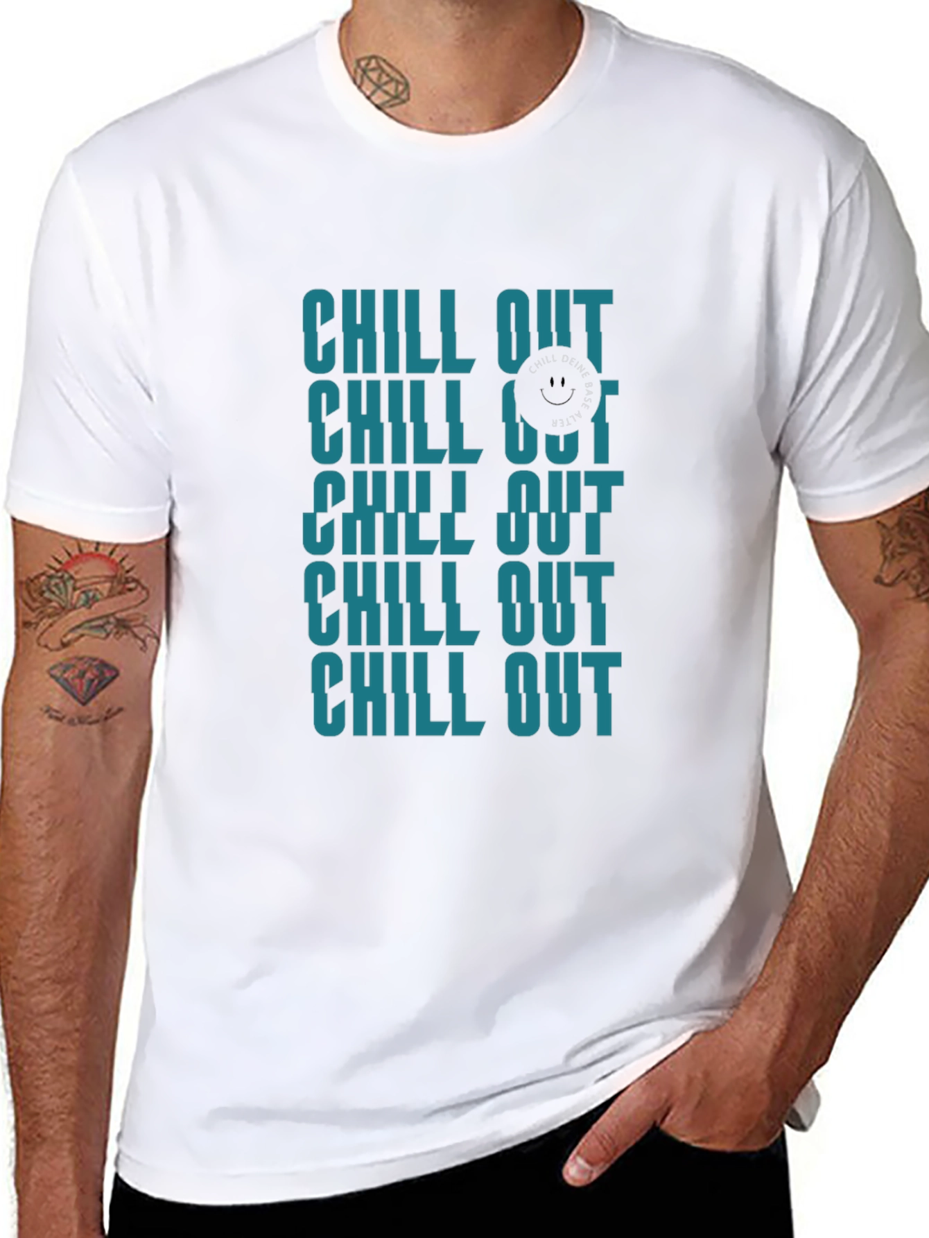Chill Out Graphic Print T-Shirt - Relaxed Fit