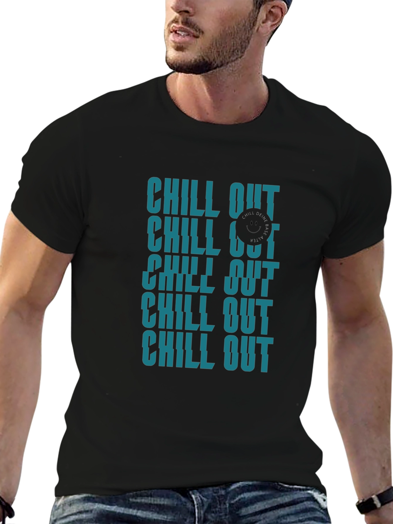 Chill Out Graphic Print T-Shirt - Relaxed Fit