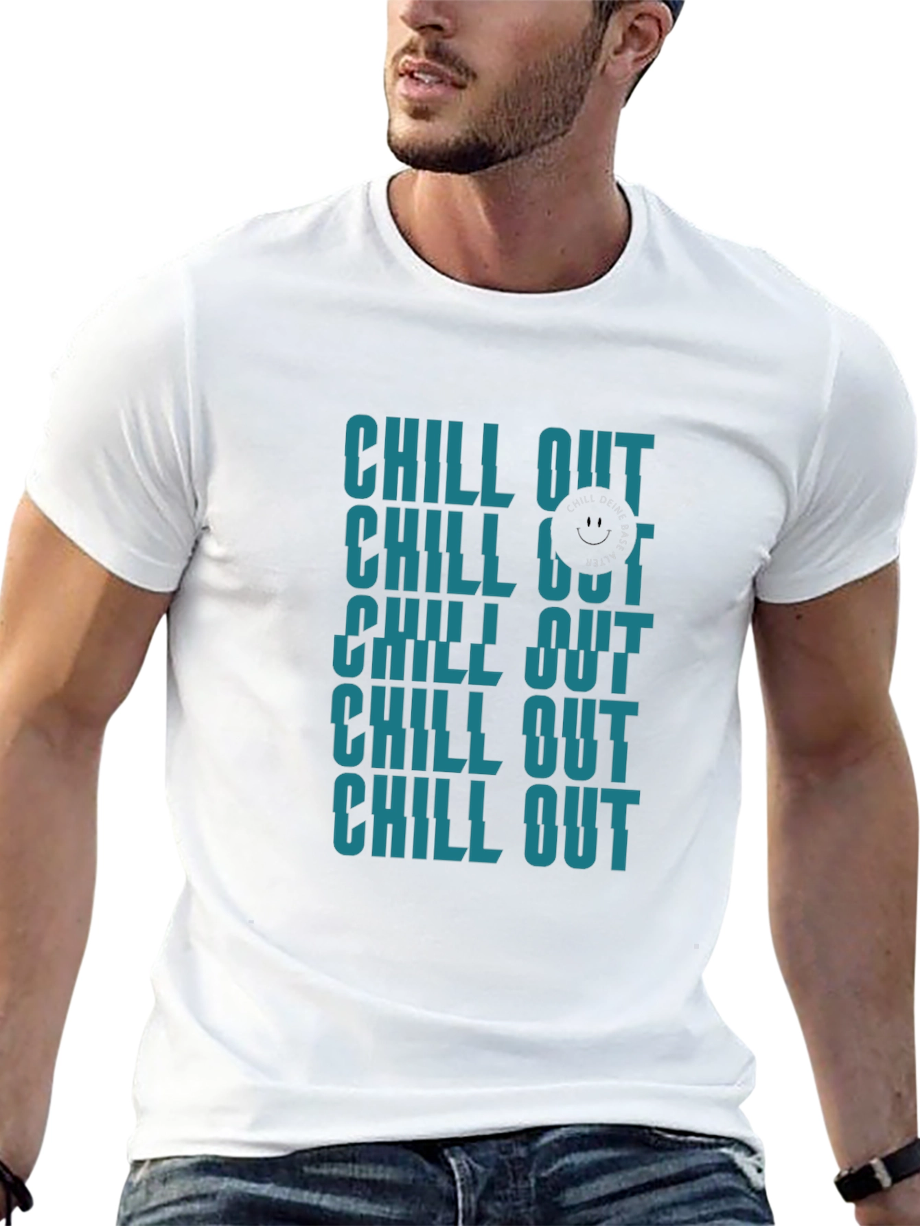 Chill Out Graphic Print T-Shirt - Relaxed Fit