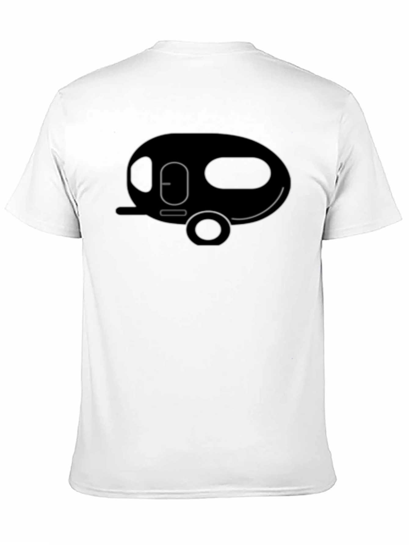 Cool Camper Graphic Tee - Black Cotton T-Shirt