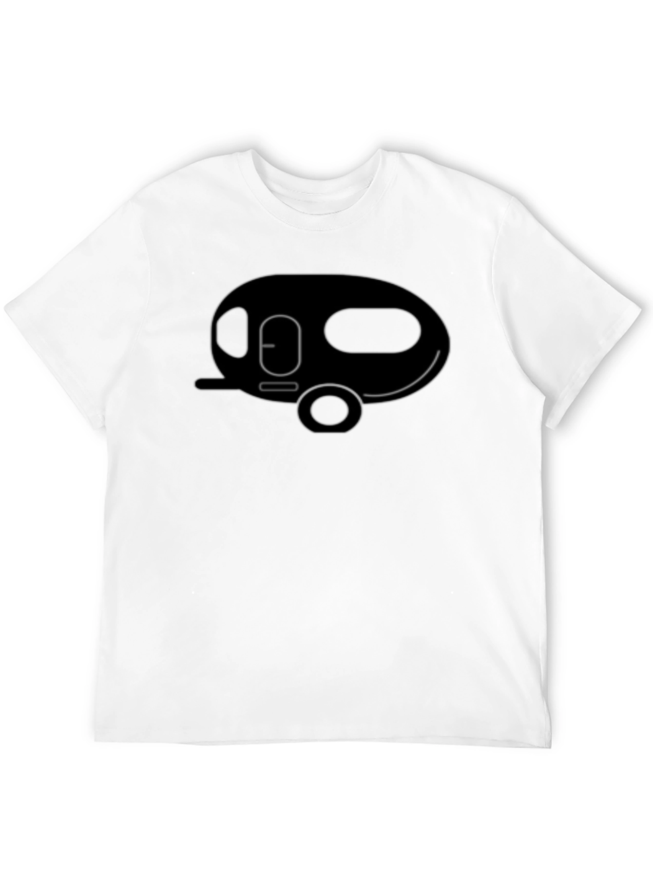 Cool Camper Graphic Tee - Black Cotton T-Shirt