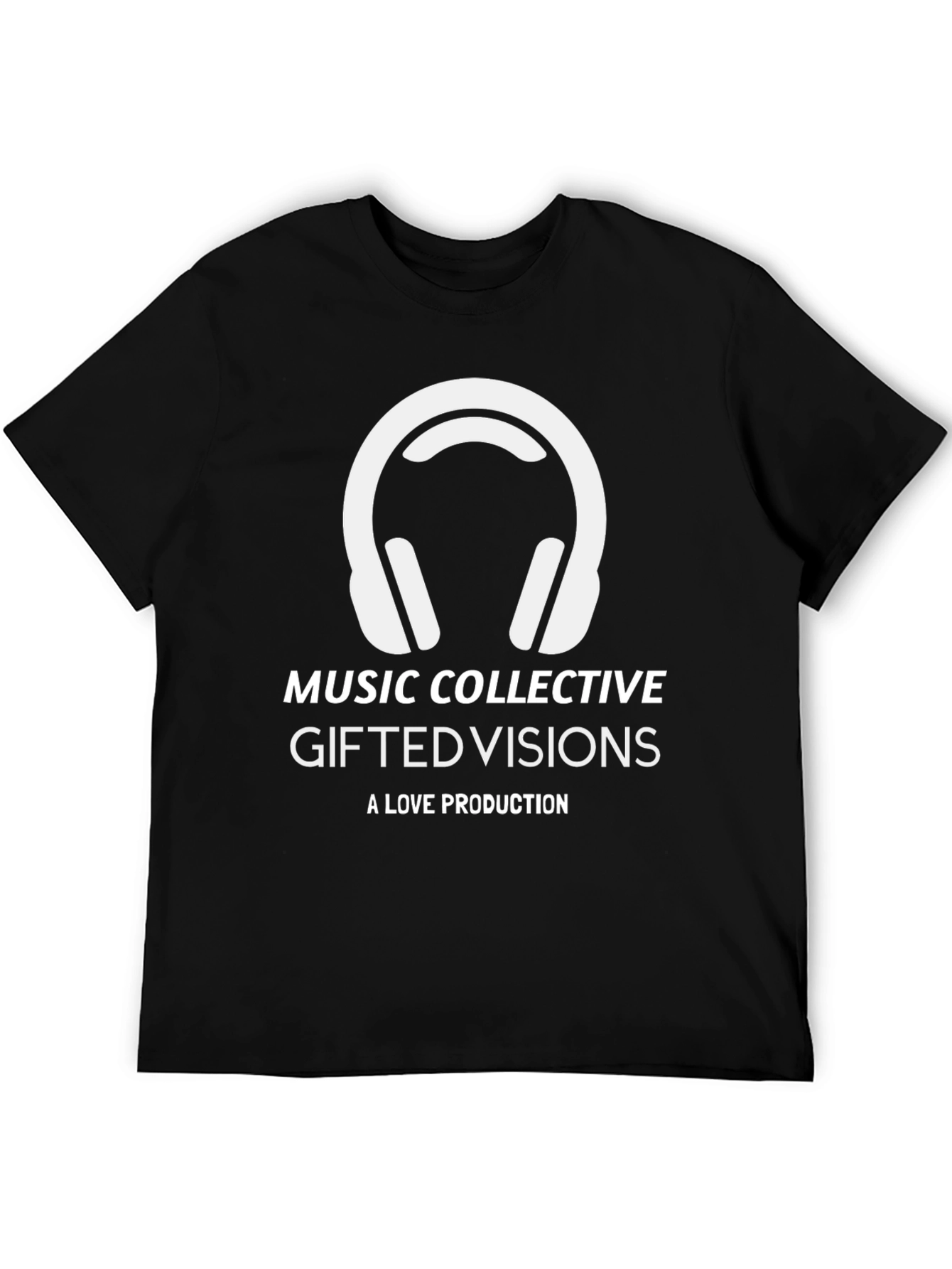 Music Collective T-Shirt: Gifted Visions Black Tee