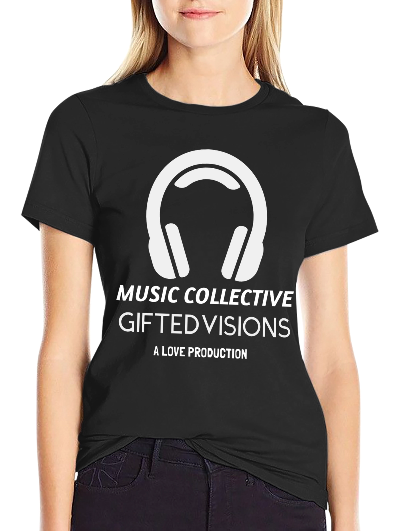 Music Collective T-Shirt: Gifted Visions Black Tee