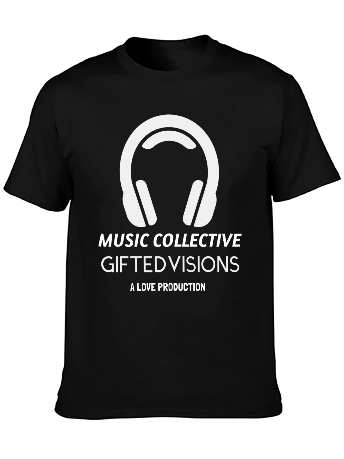 Music Collective T-Shirt: Gifted Visions Black Tee