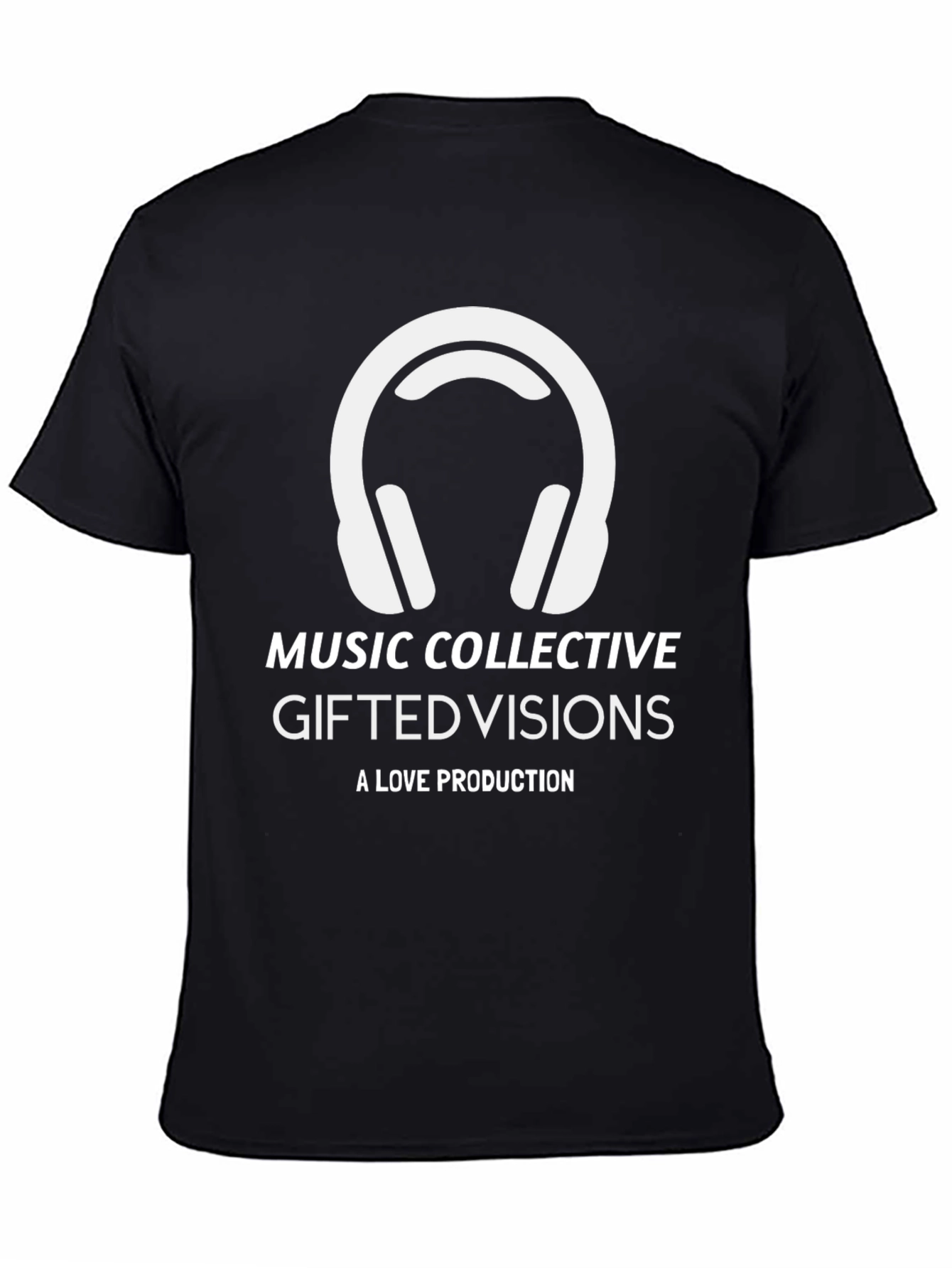 Music Collective T-Shirt: Gifted Visions Black Tee