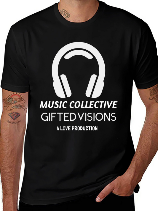Music Collective T-Shirt: Gifted Visions Black Tee