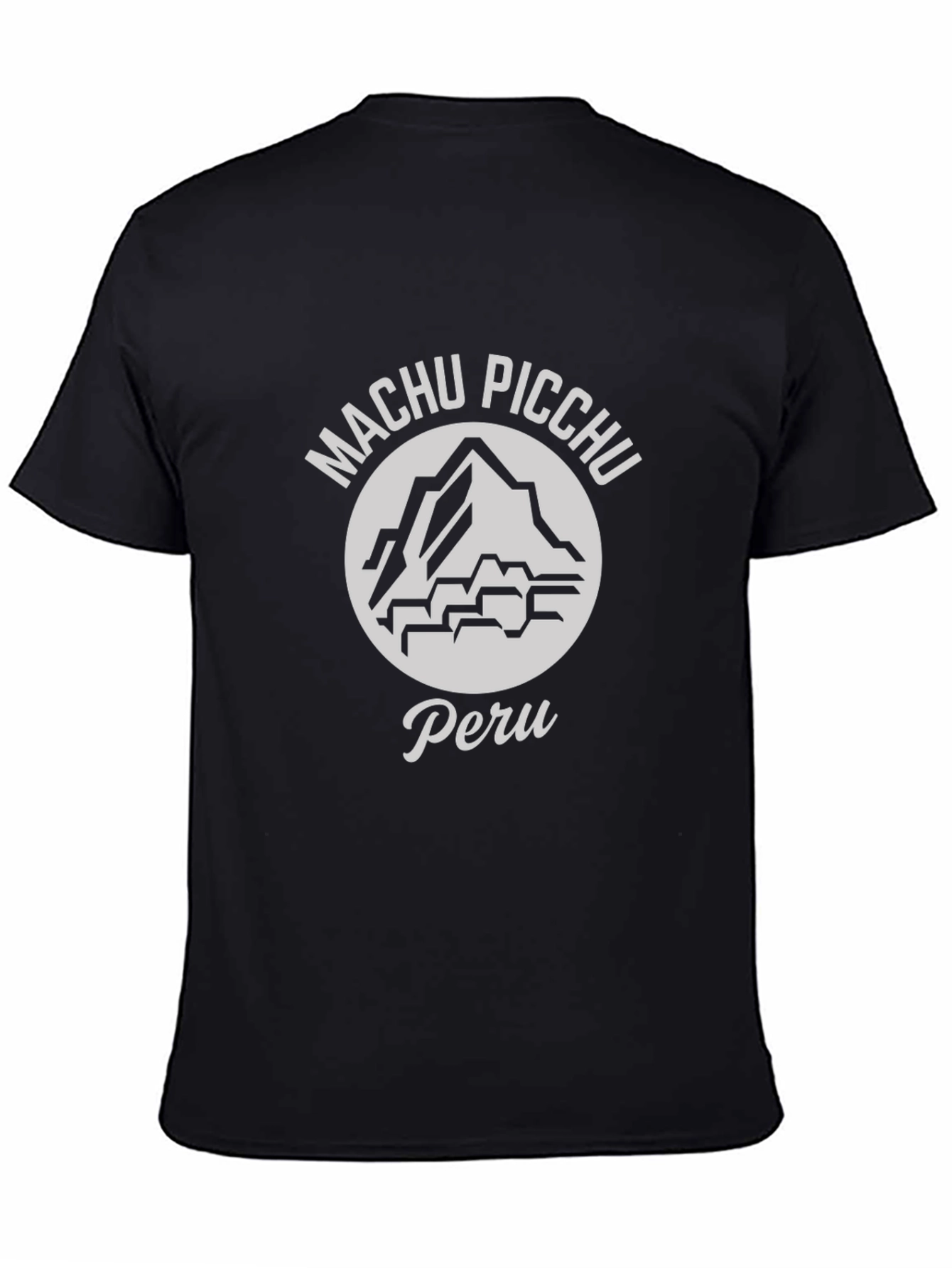 Machu Picchu Peru Graphic T-Shirt - Black