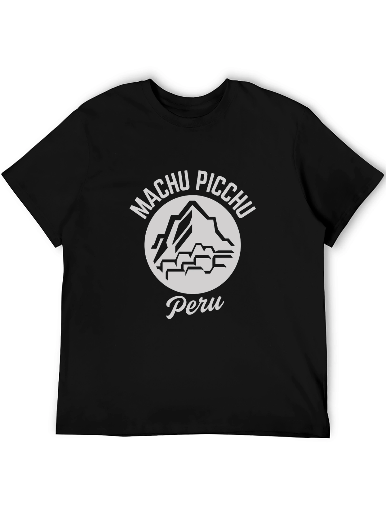 Machu Picchu Peru Graphic T-Shirt - Black