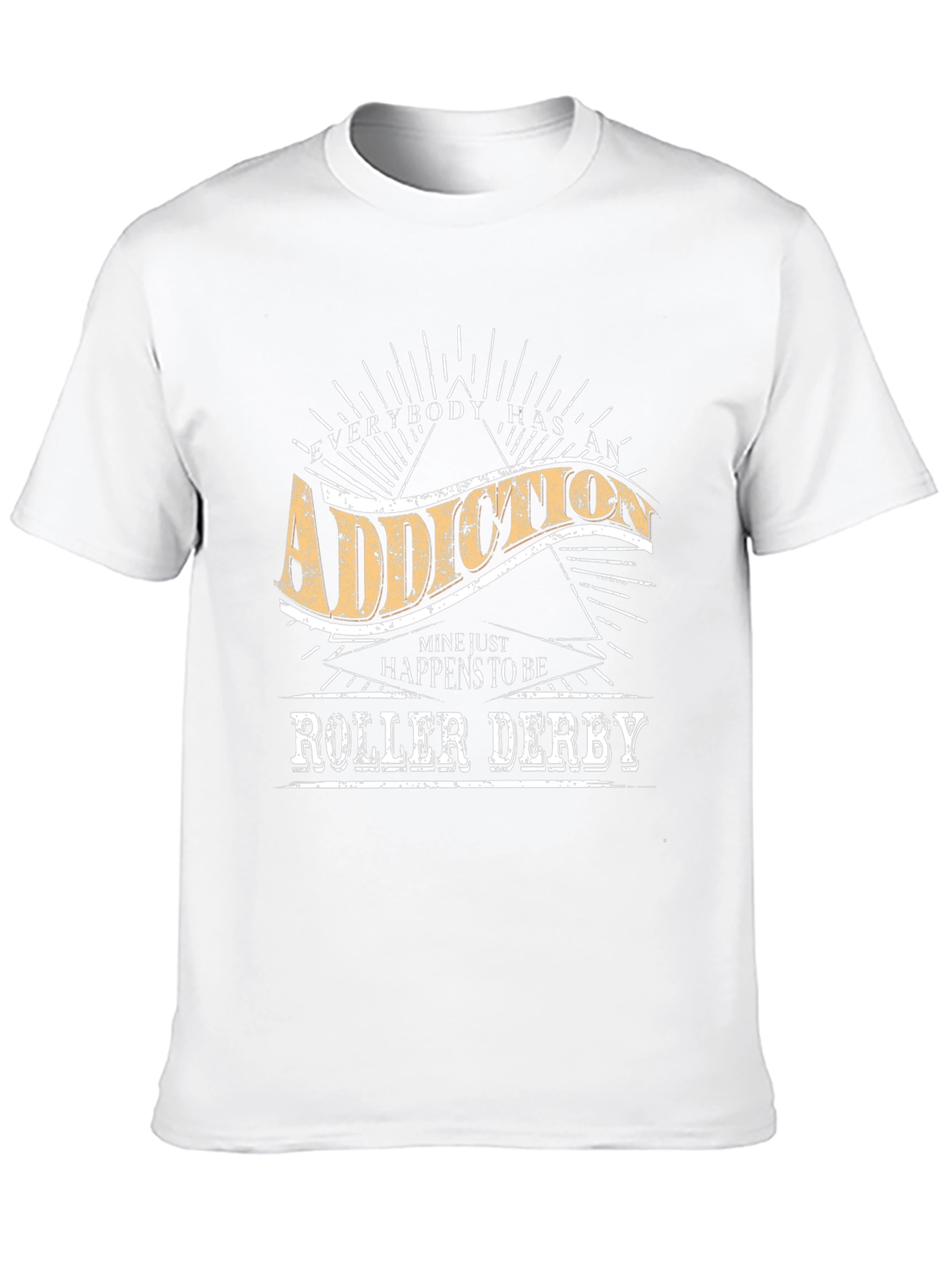 Roller Derby Addiction T-Shirt - Unisex Cotton Tee