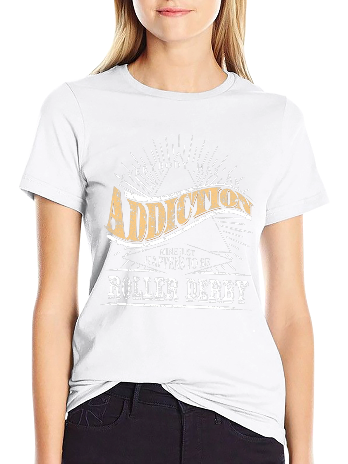 Roller Derby Addiction T-Shirt - Unisex Cotton Tee