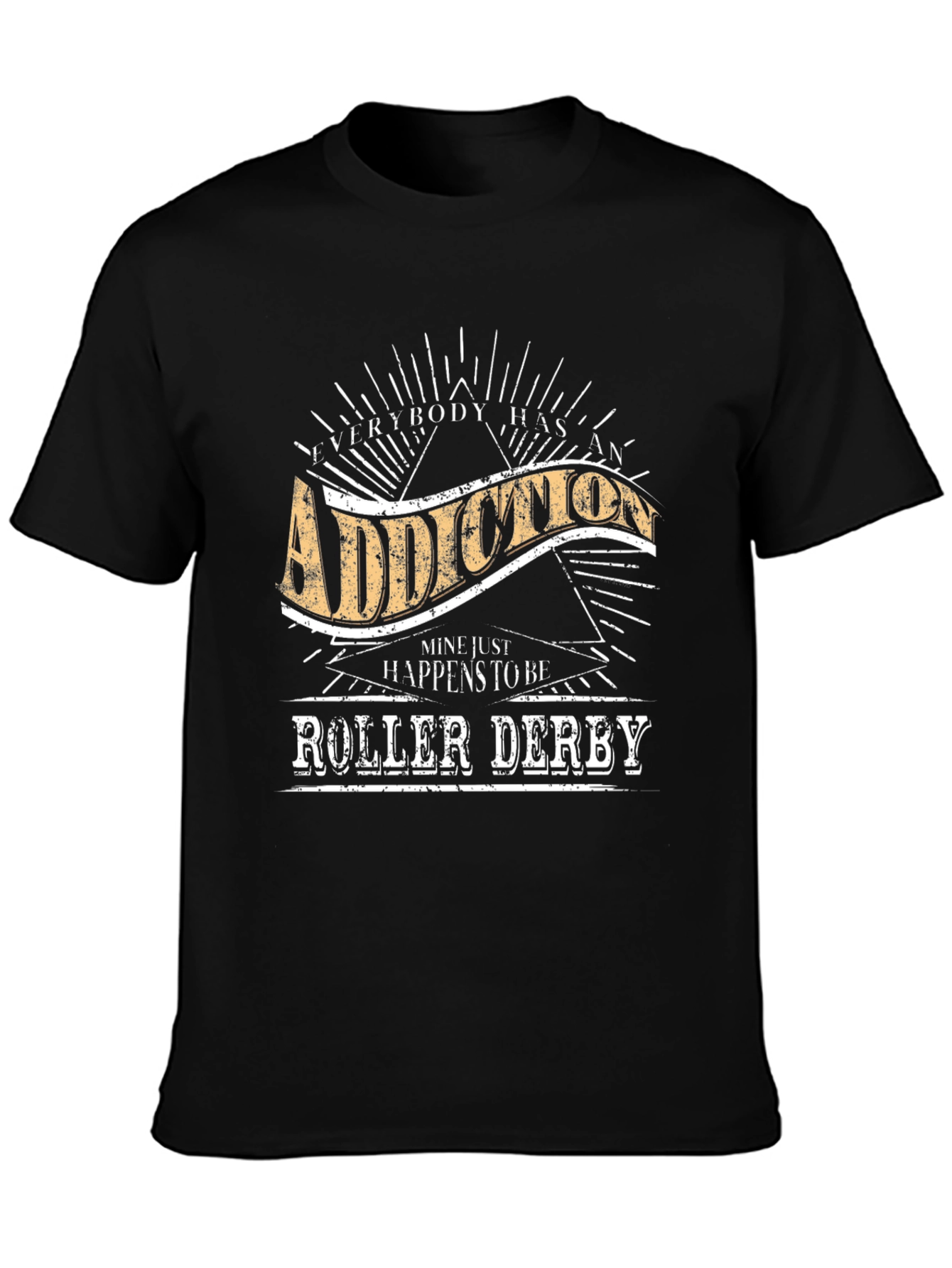 Roller Derby Addiction T-Shirt - Unisex Cotton Tee