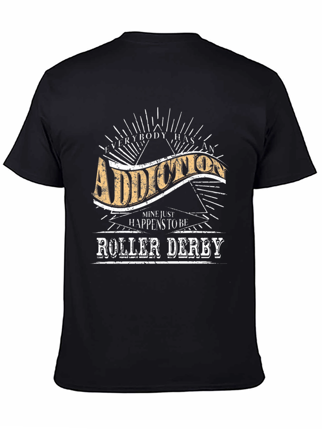 Roller Derby Addiction T-Shirt - Unisex Cotton Tee