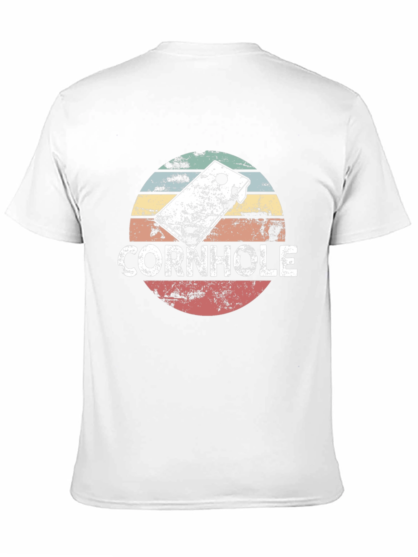 Retro Cornhole T-Shirt - Distressed Design