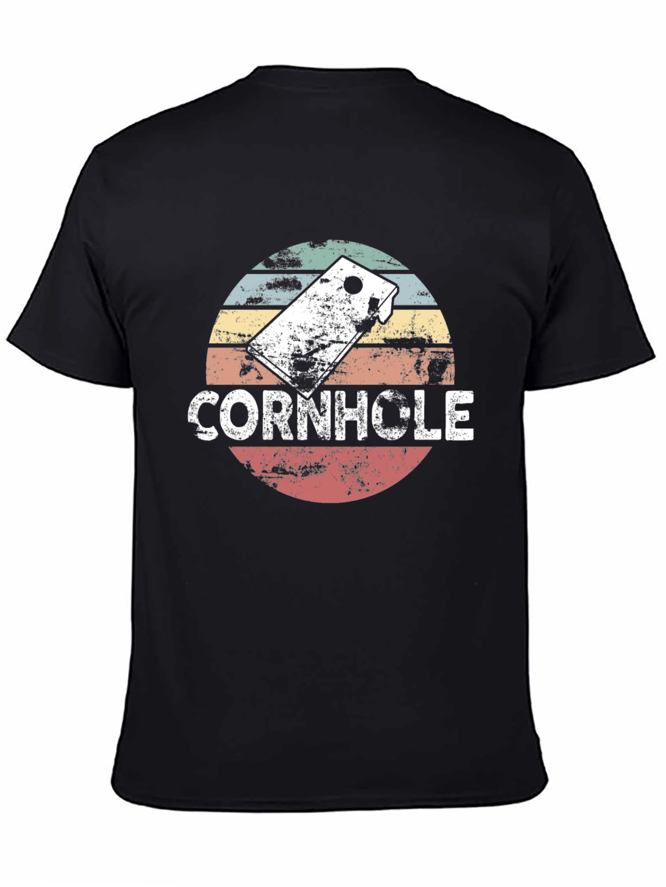 Retro Cornhole T-Shirt - Distressed Design