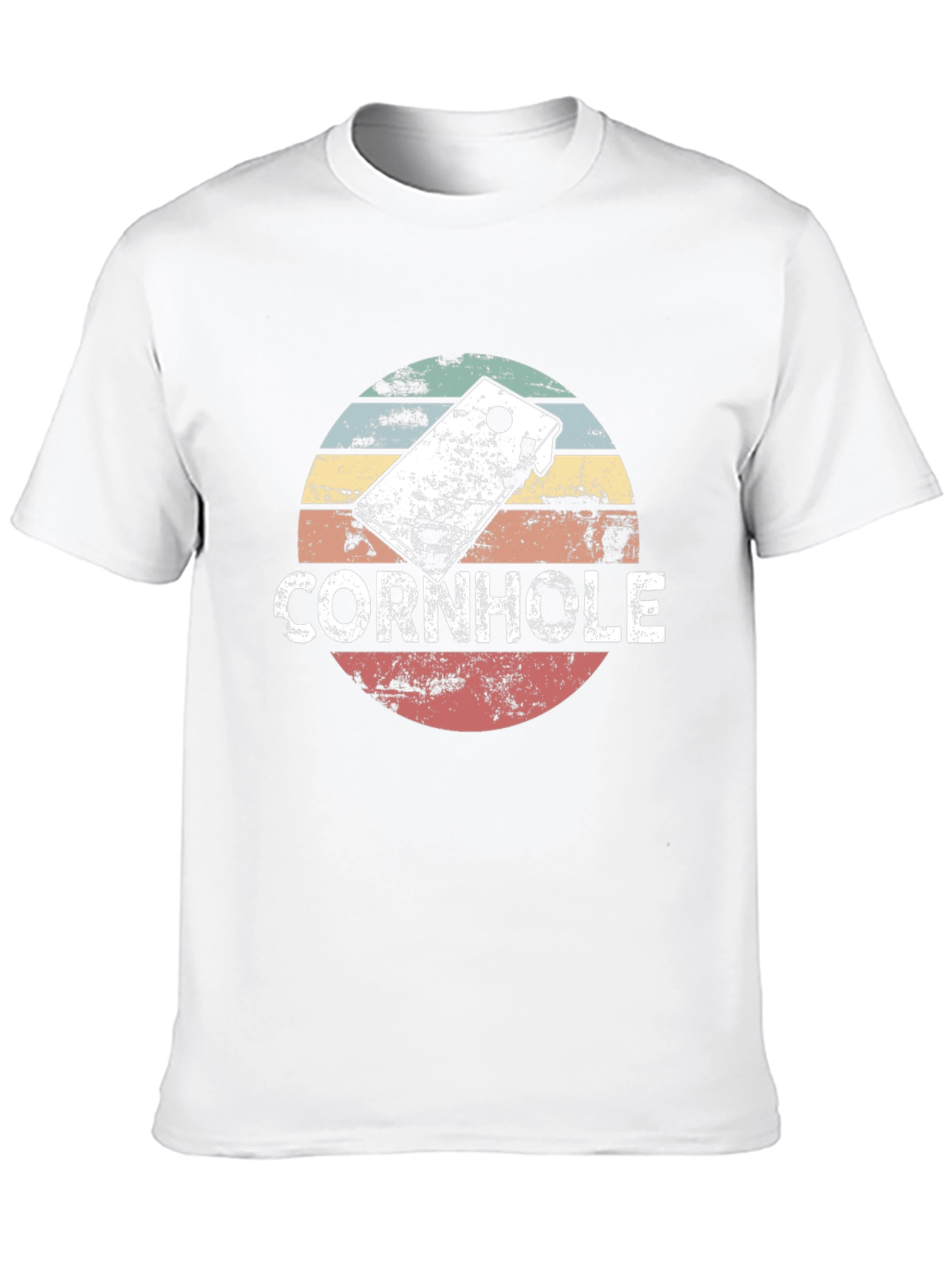 Retro Cornhole T-Shirt - Distressed Design