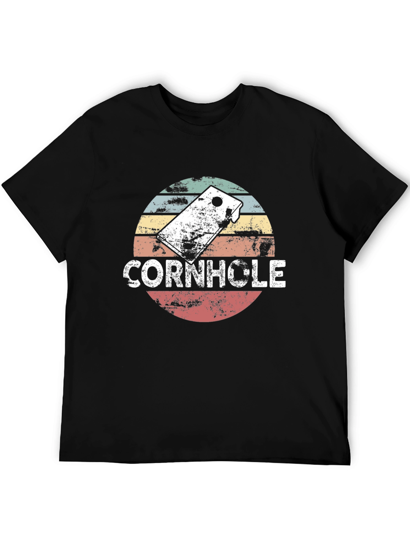 Retro Cornhole T-Shirt - Distressed Design